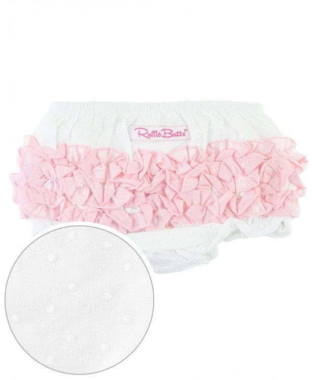 Ruffle Butts Light Pink Diaper Cover