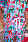 Jingle Bows Ruffle Pajama Set Clothing BlueSkyeBoutique   BlueSkyeBoutique