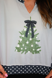 Polka Dot Bow Tree Pullover Shirts & Tops BlueSkyeBoutique   BlueSkyeBoutique