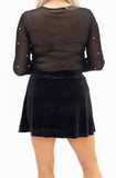 Velvet Pearl Skort-Black Shirts & Tops BlueSkyeBoutique   BlueSkyeBoutique
