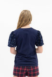 Festive Forest Top-Navy Shirts & Tops BlueSkyeBoutique   BlueSkyeBoutique