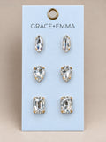 Gemstone Earring Sets Earrings BlueSkyeBoutique   BlueSkyeBoutique