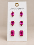 Gemstone Earring Sets Earrings BlueSkyeBoutique   BlueSkyeBoutique