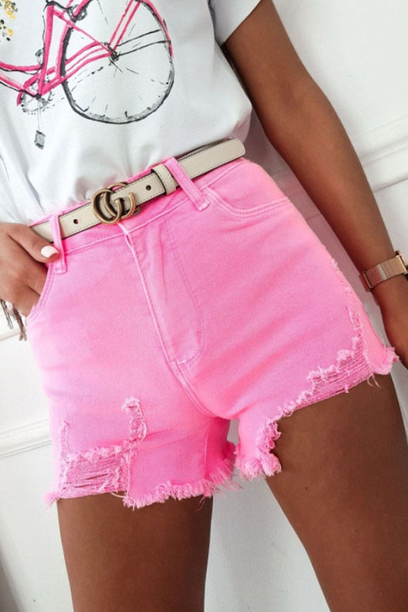 Barbie Brushed Denim Shorts BlueSkyeBoutique