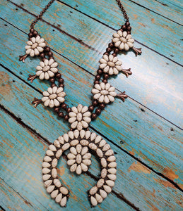 Ivory/Copper Squash Blossom BlueSkyeBoutique