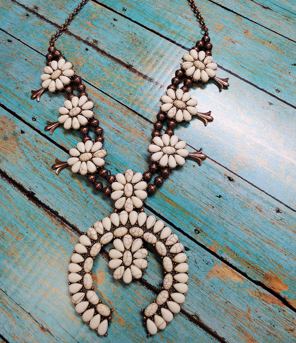 Ivory/Copper Squash Blossom BlueSkyeBoutique