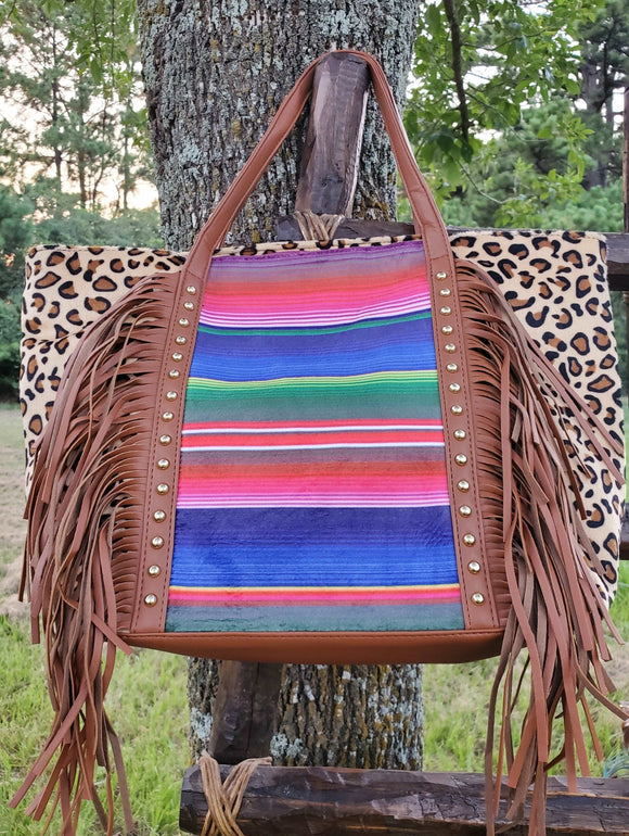 Leopard/Serape Purse BlueSkyeBoutique