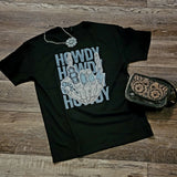 Turquoise Howdy Tee Graphic Tee BlueSkyeBoutique 32.00  BlueSkyeBoutique