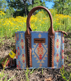 Wrangler Southwestern Small Canvas Crossbody- Other Colors  BlueSkyeBoutique 79.99 Blue BlueSkyeBoutique