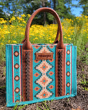 Wrangler Southwestern Small Canvas Crossbody- Other Colors  BlueSkyeBoutique 79.99 Turquoise BlueSkyeBoutique