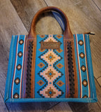 Wrangler Southwestern Small Canvas Crossbody- Other Colors  BlueSkyeBoutique 79.99 Dark-Turquoise BlueSkyeBoutique