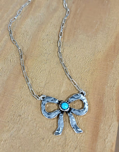 High Ho Bow Necklace Necklaces BlueSkyeBoutique   BlueSkyeBoutique