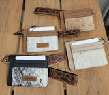 Cowhide Wristlet wallet BlueSkyeBoutique   BlueSkyeBoutique