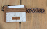 Cowhide Wristlet wallet BlueSkyeBoutique 29.99 Light-Brown BlueSkyeBoutique