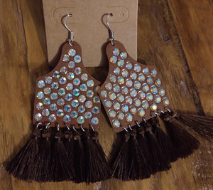 Eartag Bling-Brown BlueSkyeBoutique