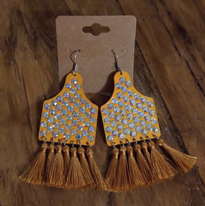 Eartag Bling-Mustard BlueSkyeBoutique