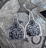 Silver Tagged Earrings BlueSkyeBoutique