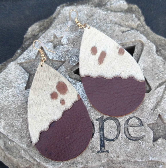 Hide-on Leather Earrings BlueSkyeBoutique