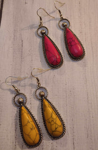 Meadow Lake Teardrop Earrings -Other Colors BlueSkyeBoutique