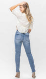 Judy Blue Ankle Cut Jeans-Plus Bottoms BlueSkyeBoutique   BlueSkyeBoutique