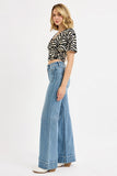 Risen- Jackie Wide Leg Flare Jeans Bottoms BlueSkyeBoutique   BlueSkyeBoutique