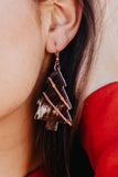 MOOOY CHRISTMAS TREE COWHIDE EARRING Earrings BlueSkyeBoutique   BlueSkyeBoutique