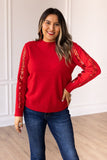 GARNET GLAM SEQUINED SWEATER Blouse BlueSkyeBoutique   BlueSkyeBoutique