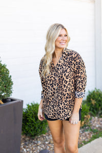 The Kathryn Button-Up-Leopard