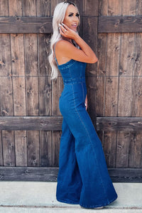 Lenna Denim Jumpsuit Dresses BlueSkyeBoutique 58.50  BlueSkyeBoutique