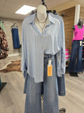 Brinkley Button-Up- Blue Shirts & Tops BlueSkyeBoutique   BlueSkyeBoutique