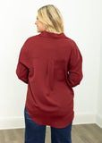 The Kathryn Button-Up, Maroon Shirts & Tops BlueSkyeBoutique   BlueSkyeBoutique