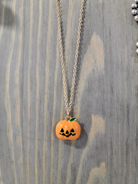 Jack-O Cutie Necklace Necklaces BlueSkyeBoutique   BlueSkyeBoutique