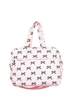 Black & Pink Mini Bows Duffel Weekender tote BlueSkyeBoutique   BlueSkyeBoutique