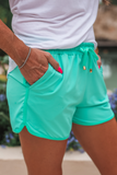 Solid Mint Everyday Shorts Bottoms BlueSkyeBoutique   BlueSkyeBoutique
