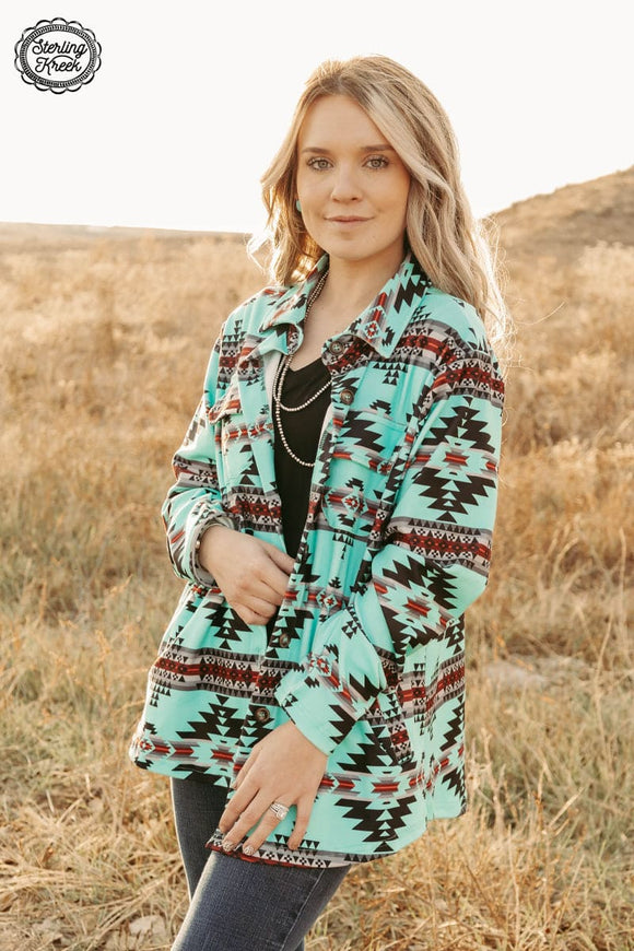 COLORADO AZTEC SHACKET Jacket BlueSkyeBoutique   BlueSkyeBoutique