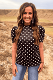 Dot Darling Top Shirts & Tops BlueSkyeBoutique   BlueSkyeBoutique