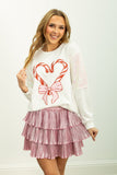 Candy Cane Heart Top Shirts & Tops BlueSkyeBoutique   BlueSkyeBoutique