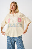 God Bless Oversized Tee
