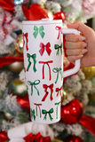 Midnight Bow Christmas Edition Tumbler Tumblers BlueSkyeBoutique   BlueSkyeBoutique