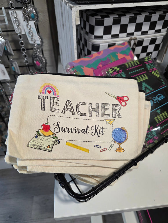 Teacher Survival Kit Pouches Gift BlueSkyeBoutique   BlueSkyeBoutique