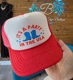 USA Trucker Hats Apparel & Accessories BlueSkyeBoutique   BlueSkyeBoutique