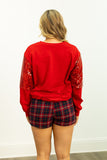 Sequin Merry Top- Red Shirts & Tops BlueSkyeBoutique   BlueSkyeBoutique