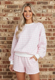 Gingham Pullover Set
