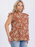 Falling Paisley Top- Plus Blouse BlueSkyeBoutique   BlueSkyeBoutique