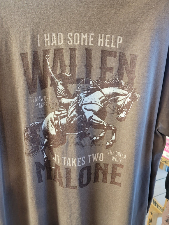 Wallen and Malone Cowboy Country Tee