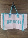BEACH Terry Tote tote BlueSkyeBoutique   BlueSkyeBoutique