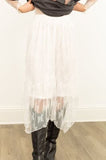Ivory Lace Skirt Bottoms BlueSkyeBoutique   BlueSkyeBoutique
