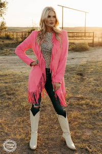 Scottsdale Suede Jacket-Pink Coats & Jackets BlueSkyeBoutique   BlueSkyeBoutique