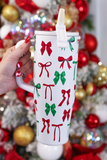 Midnight Bow Christmas Edition Tumbler Tumblers BlueSkyeBoutique   BlueSkyeBoutique