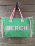 BEACH Terry Tote tote BlueSkyeBoutique   BlueSkyeBoutique
